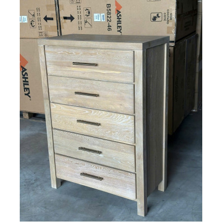 B5822 - 46 : Tủ Đứng 05 Ngăn Kéo - Màu Kem Sứ Nung